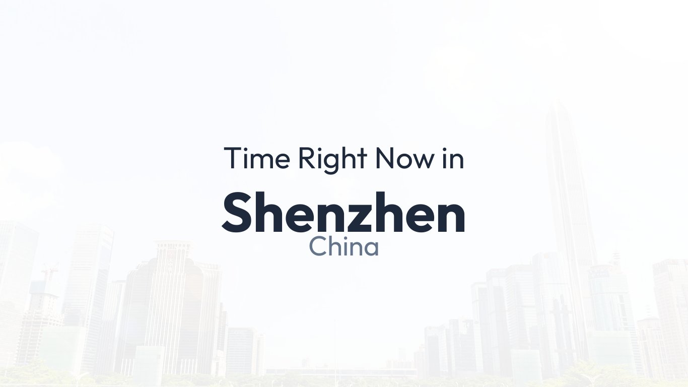 time in shenzhen city china
